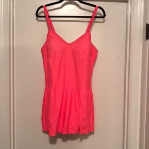 Hot pink tummy control swimmdress